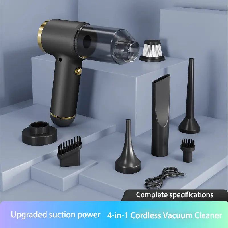 2026 Handheld Cordless Car Mini Vacuum Cleaner, 6000PA High Power, 5 in 1 Portable Vacuum Cleaner，Dust suction, dust blowing, inflation, air suction, vacuuming，Compressed Air Duster-Reusable,Air Purifier, Pet Hair, Dust & Debris Cleaning,Cleaning Tool
