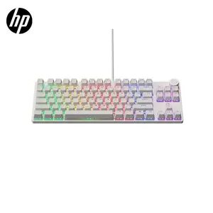HP 87 Key Wireless Mechanical Keyboard, RGB Backlit Gaming Keyboard with Volume Knob, Office Gaming Keyboard, Gaming Room Accessories