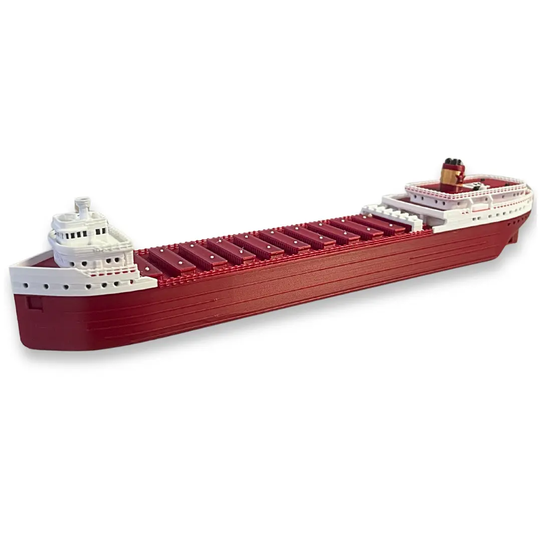 SS Edmund Fitzgerald Boat and Pool Boat Model Cake Topper Historically Accurate Mini Replica 8 Inch Buoyant Action True to Life Details Perfect for Bath Time Pool Fun or Collector's Display