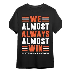 Cleveland Football Fan Graphic Tee For Game Day Comfort And Team Pride In Black Cotton With Striped Accents graphic tee men's t shirts funny graphic tee good graphic tees