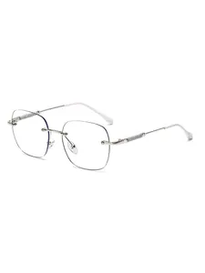 Shiny Frame Large Face Effect Ladies Glasses Transparent Lens Women's Glasses Eyeglasses High Quality Eyewear