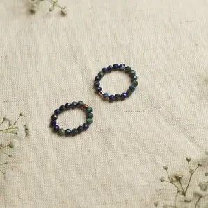 Dainty and stackable Phoenix Lazuli stretchy Fidget ring - Stress and anxiety relief