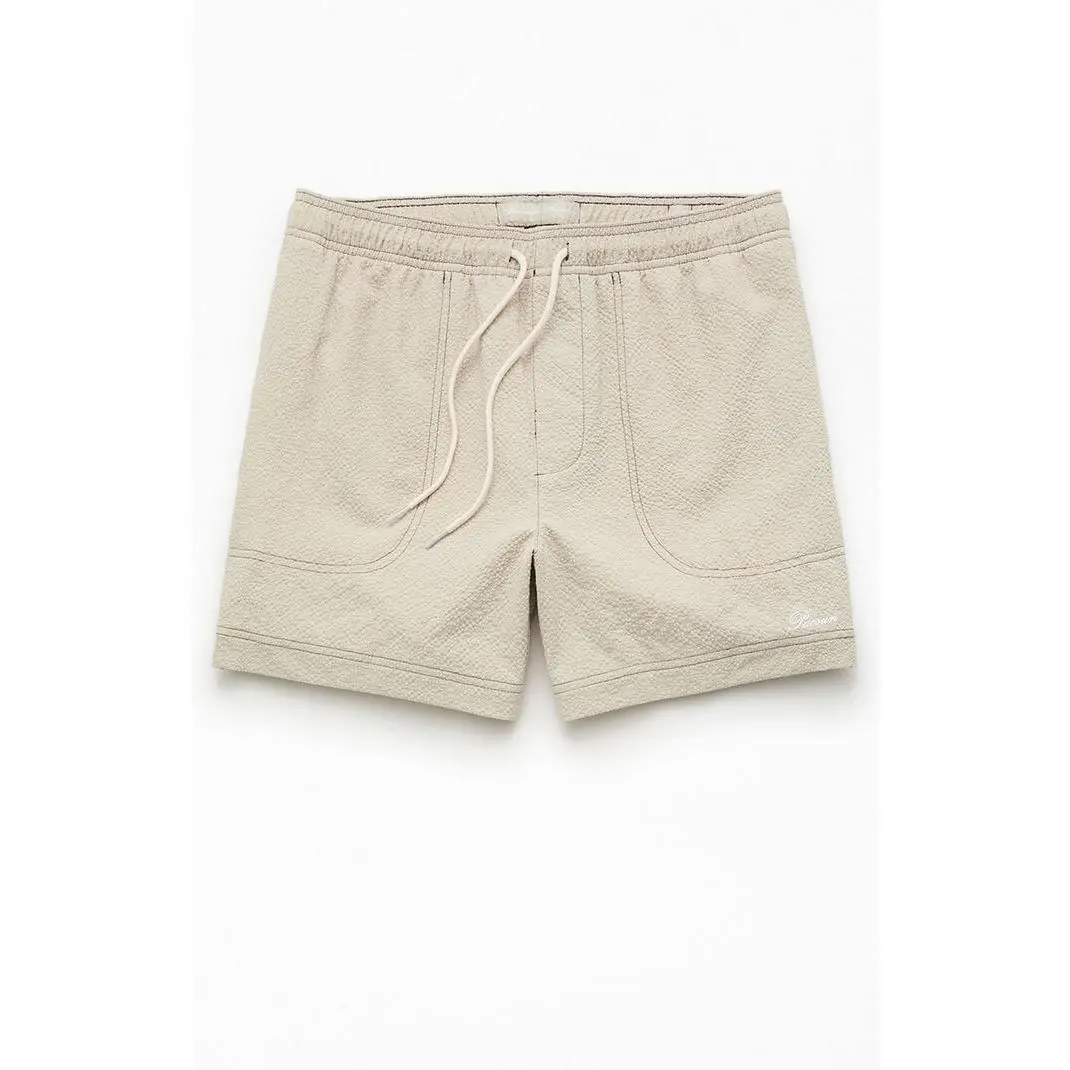 Pacsun Men's Cursive Contrast Stitch 4.5" Swim Trunks Pacsun Men's Cursive Contrast Stitch 4.5" Swim Trunks