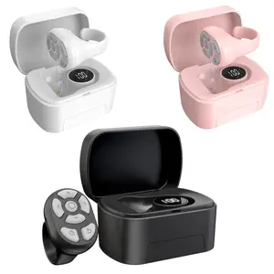 Wireless Remote Control Ring with Digital Display, 1 Count Rechargeable 7-key Roller Clicker, Selfie & Video Control for Smartphones & Tablets, Phone Accessories