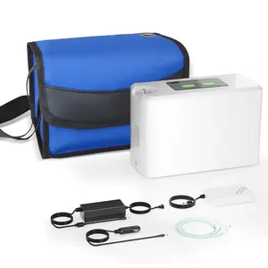 Portable Oxygen Generator 3L 33% Continuous Flow,Portable Oxygen Concentrator with 5000mah battery, Bag ,Small Oxygen Machine for Home /Car/Travel Use