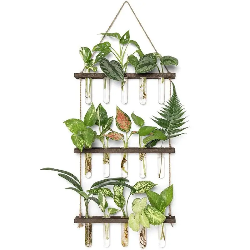 3 Tiered Hanging Plant Propagation Stations (1 Piece), Plant Terrarium, Glass Vase Creative Flower Pot, Wall Hanging Vase, Decorative Vase for Home Of