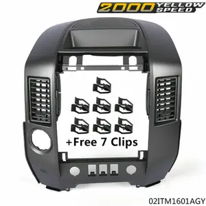 Center Dash Radio Ac Bezel W/Speaker Bezel Fit For 2004-2006 Nissan Titan Armada