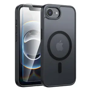 Apple iPhone 16e 2025 Magnetic Matte Finish Case Military Grade Drop Protection Slim Anti-Slip Durable Shockproof Cover for iPhone 16E 2025
