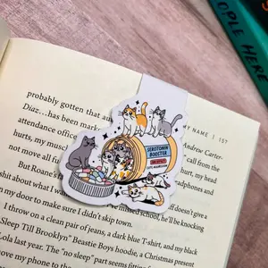 Cat Serotonin Magnetic Bookmark