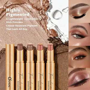 3-In-1 Eyeshadow Stick Set, Multi-Chrome Cream Eyeshadow Pen, Glitter Shimmer Eyeshadow, Easy Swipe & Blend, Long Lasting Makeup, Perfect for Daily Use