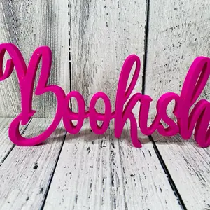 Bookish Bookshelf Decor - Colorful Word Art for Your Shelf - Bookish Collection Gift