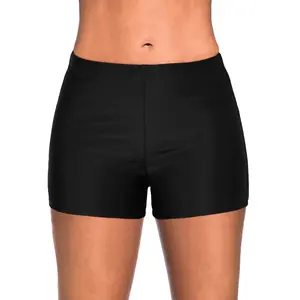 Yonique Womens Swim Shorts Solid Tankini Bottoms Swimsuit Bottoms(Available in Plus)