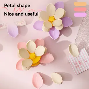 3D Lotus Magnetic Sealing Clips Set of 10, Dual Layer Petal Design, Strong Magnet, Kitchen Moisture Seal, Snack Bag Universal, Refrigerator Sticker, Refrigerator Decorating Magnet