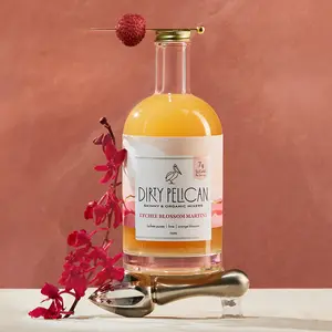Dirty Pelican Lychee Blossom Martini Skinny & Organic Cocktail/Mocktail Mixers | Non-Alcoholic Beverage Juice