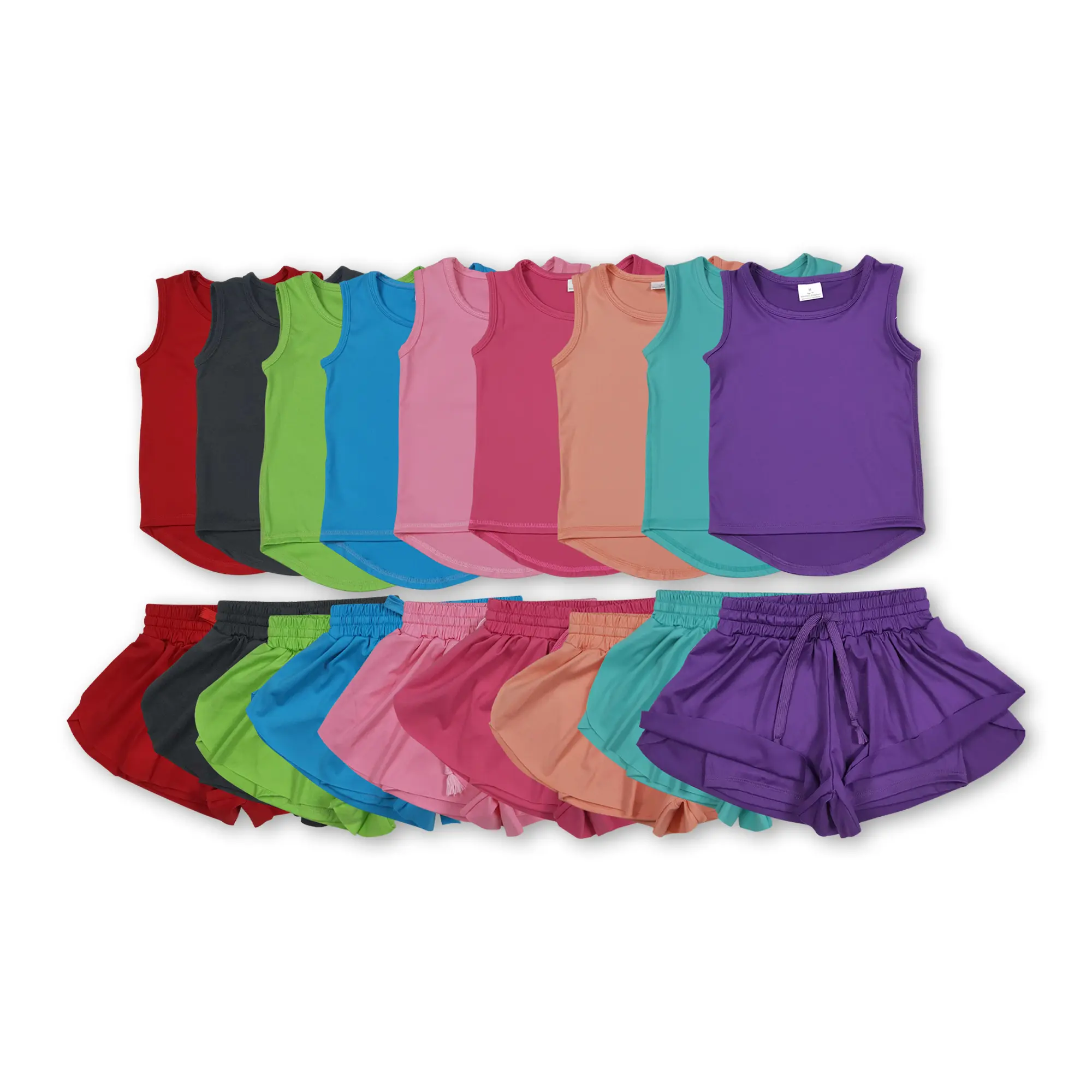 Kids Girls Clothing Athletic Clothing Set - Girlset with Print Fabric Flex, Great for Yoga, Dance, Gym Play, Great For Yoga, Dance, And Gym Play, Legging Set Girl's Sportswear, Athletic Set, High Quality
