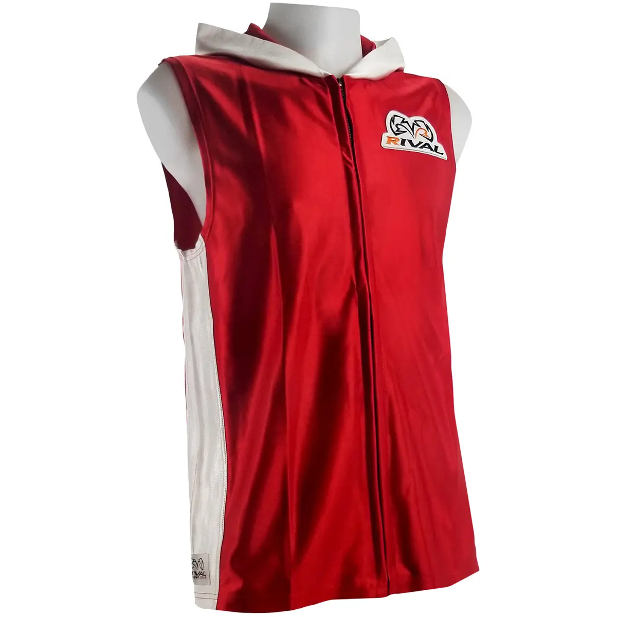 Rival Boxing Dazzle Traditional Sleeveless Ring Jacket with Hood, Sports Clothing, Vests, 100% Polyester, Comfortable Material, Serious Athletes