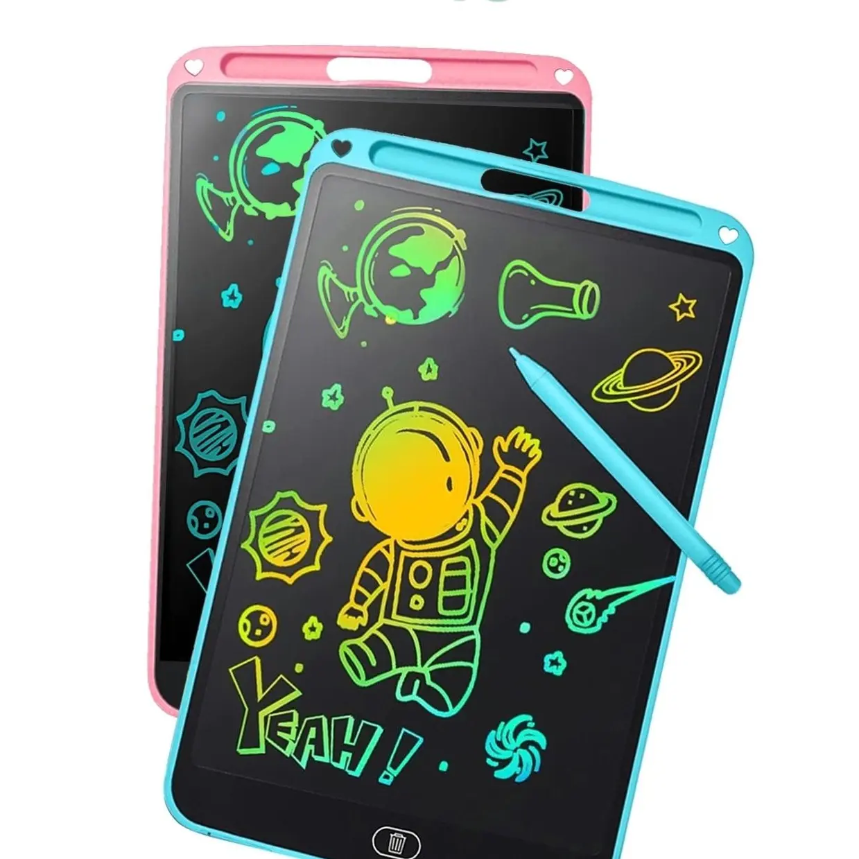 0 SMALL MODEL 10.5-Inch Color Screen Handheld Digital Writing Tablet Dual Pack - Graphics Drawing Tablet for Toddlers 3-7 Years Old, Educational Learning Toys, Toddler Gifts for Boys & Girls, Lcd Screen, Lcd Writing Tablet
