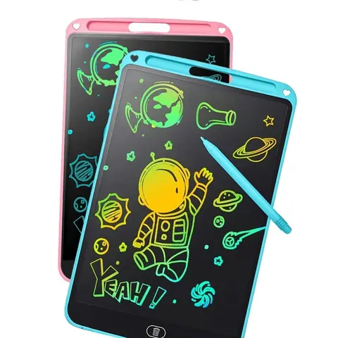10.5-Inch Color Screen Handheld Graphics Drawing Tablets (Dual Pack) - Waterproof, Eye-Care ABS Plastic LCD Digital Devices, Toddler Toys, Homeschool Educational Toys, Christmas Gifts for Kids 3+