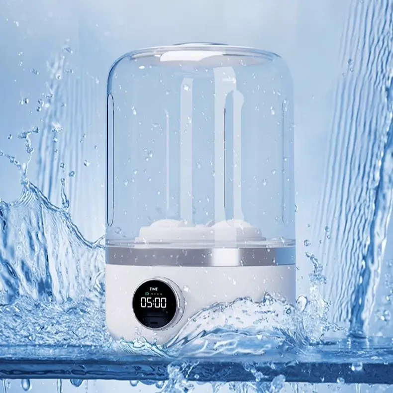 Portable Mini Washing Machine - 1.2L Capacity Small Load Appliance for Underwear, Socks, Refreshes Towels, Quick Wash Function, Ideal for Campers, Perfect Household Gift
