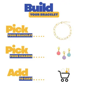 Build your Bracelet: Smiley Face Enamel Charms with Alloy Lobster Clasp