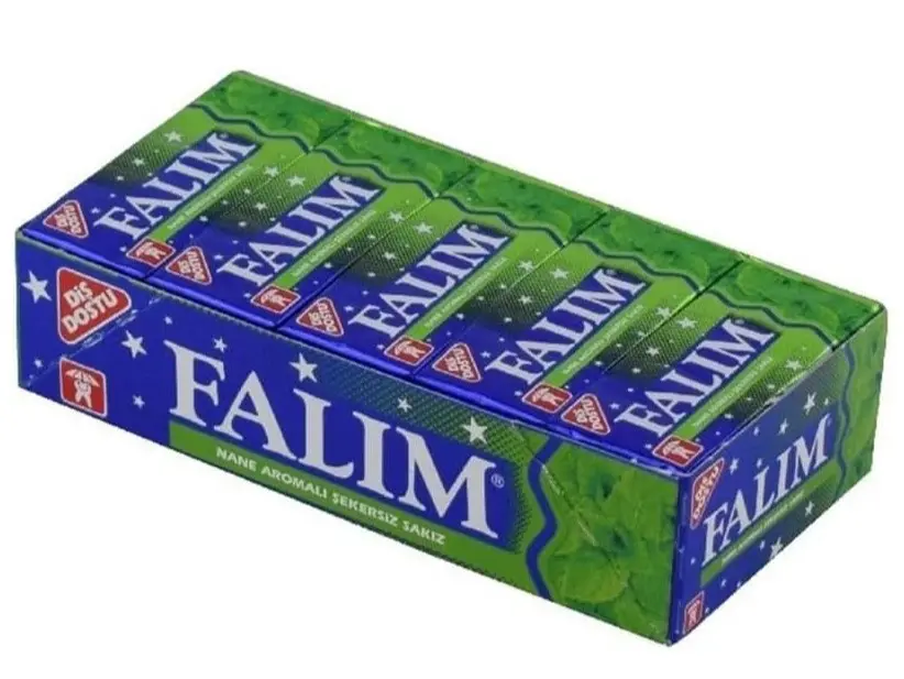 Sugarless Falim Plain Gum - Mint Flavoured (20 Pack (100 Pieces)) Sugarless Falim Plain Gum - Mint Flavoured (20 Pack (100 Pieces))