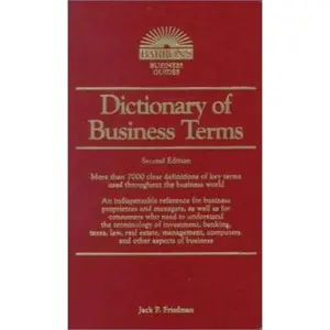 USED-Dictionary of Business Terms (Barron's Business Guides) by friedman (Paperback)