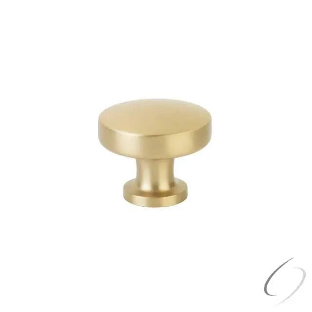 Emtek 86642US4 1.25 in. Paxton Decorative Handle Doorknob - Satin Brass Finish, Zinc Body, Coin-Shaped, Minimalist Door Hardware, Paxton Cabinet Knob