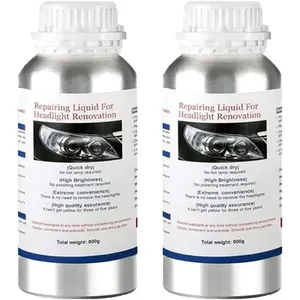 1600g  Headlight Restoration Liquid,Auto Headlight Scratch Restoring Fluid,Headlight Lens Polish Repair Liquid for Repair of Scratch,Yellowed, Haze, Cracked Headlamp