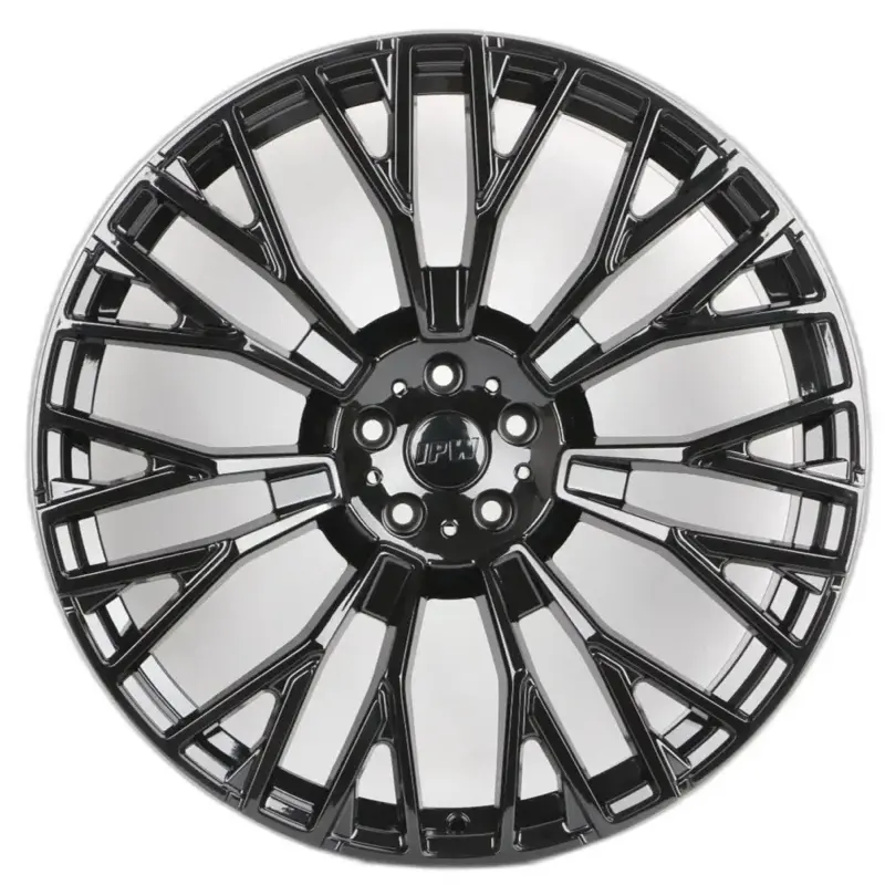 22" Gloss Black Staggered Wheels Rims, 5x112 Bolt Pattern, Compatible with BMW Vehicles