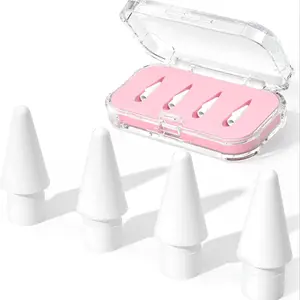 Original Replacement Nib Tips Stylus Tip for Apple Pencil 1/2/pro, USB-C Compatible, Includes Pen Tip Box, Set of Four or Six