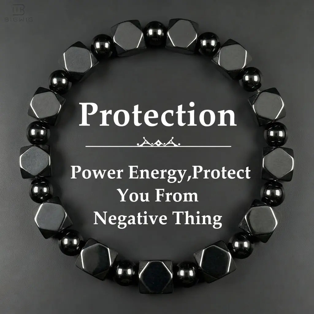 Protection Bracelet for Dad, Hematite & Obsidian Stones Beaded for Grounding, Energy Healing Bracelets for Men Minimalist Stone Jewelry Gifts, Father's Day Gift for Him summerwins