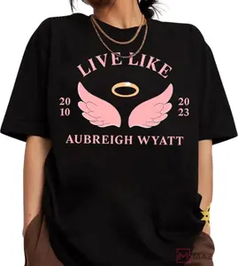 Women's 100% Cotton Casual Round Neck Short-Sleeve Top - Aubreigh Wyatt Suicide & Bullying Awareness Garment, Comfortable Inspirational Justice-Focused Outdoor Tshirt with Quality Fabric & Flattering Fit