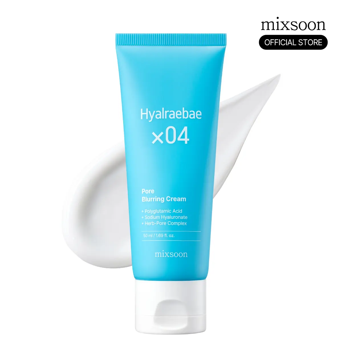 [mixsoon Official] Hyalraebae Pore Blurring Cream 50ml - Lightweight Daily Sensitive Skin Hydrating Moisturizer with Niacinamide, PGA, LHA, Hyaluronic Acid, Salicylic Acid for Cosmetic Prep, Flawless Silky Brightening Dewy Gentle Finish