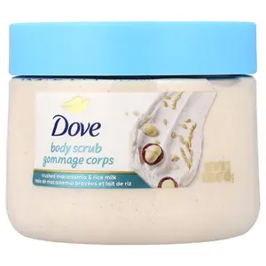 Dove Body Scrub, Crushed Macadamia & Rice Milk, 15 oz (425 g)