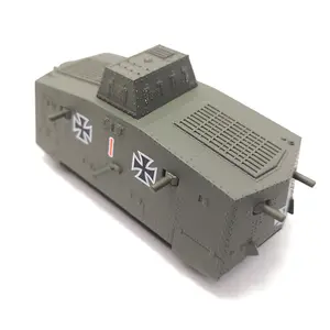 1:100 1917- German WWI A7V Tank Military Vehicles Alloy Tank Model Ornament Gift Display Gift Collection