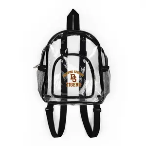 Clear Stadium Backpack – See-Through School & Event Bag with Team Logo (Tigers)