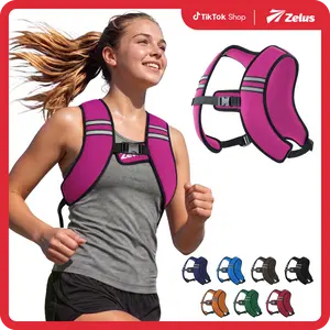 【SummerVibes】ZELUS Weighted Vests, 5/10/15lbs, Z-Fit Washable Soft Iron Material with Reflective Stripes & Adjustable Straps for Men/Women: Motivational Walking,Weight Training,Rucking|Fitness Challenge,Fashion Fest Outdoorfun