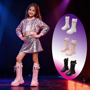 Viral Kpop Combat Boots for Girls | Goth Punk Waterproof Boots | Cute Aesthetic Lace Up Boots for Teens, School Fashion, Concert Outfit Ideas, Dance Practice Shoes