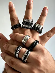 Random Ring Blind Box Set, Dark Style Layered Ceiling Design, Suitable for All Skill Levels, Enhance Your Look Instantly, Stacking Ring Set, Stackable Ring, Dark Aesthetic Rings, Stackable Finger Rings