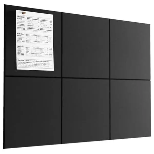 MaxGear Large Cork Board for Wall 36" x 24",  Bulletin Board, 6 Pack Felt Wall Tiles with Pushpins, Cork Boards for Office Push Pin Board Tack Board Felt Board