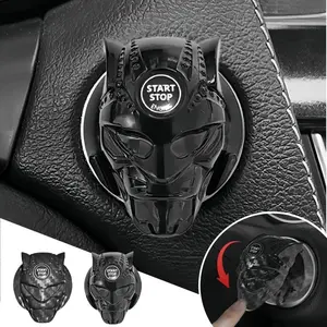 Universal Car One-Click Start Button Cover for Engine Ignition, Scratch-Resistant Switch Decor Protection, Car Interior Upgrade Accessory, Car Decorations, Car Stickers, Car Accessories