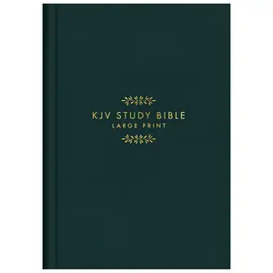 👉 KJV Study Bible – Large Print | Premium Gold Evergreen Cover | Easy-to-Read Edition