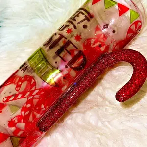 Candy Cane handle tumbler