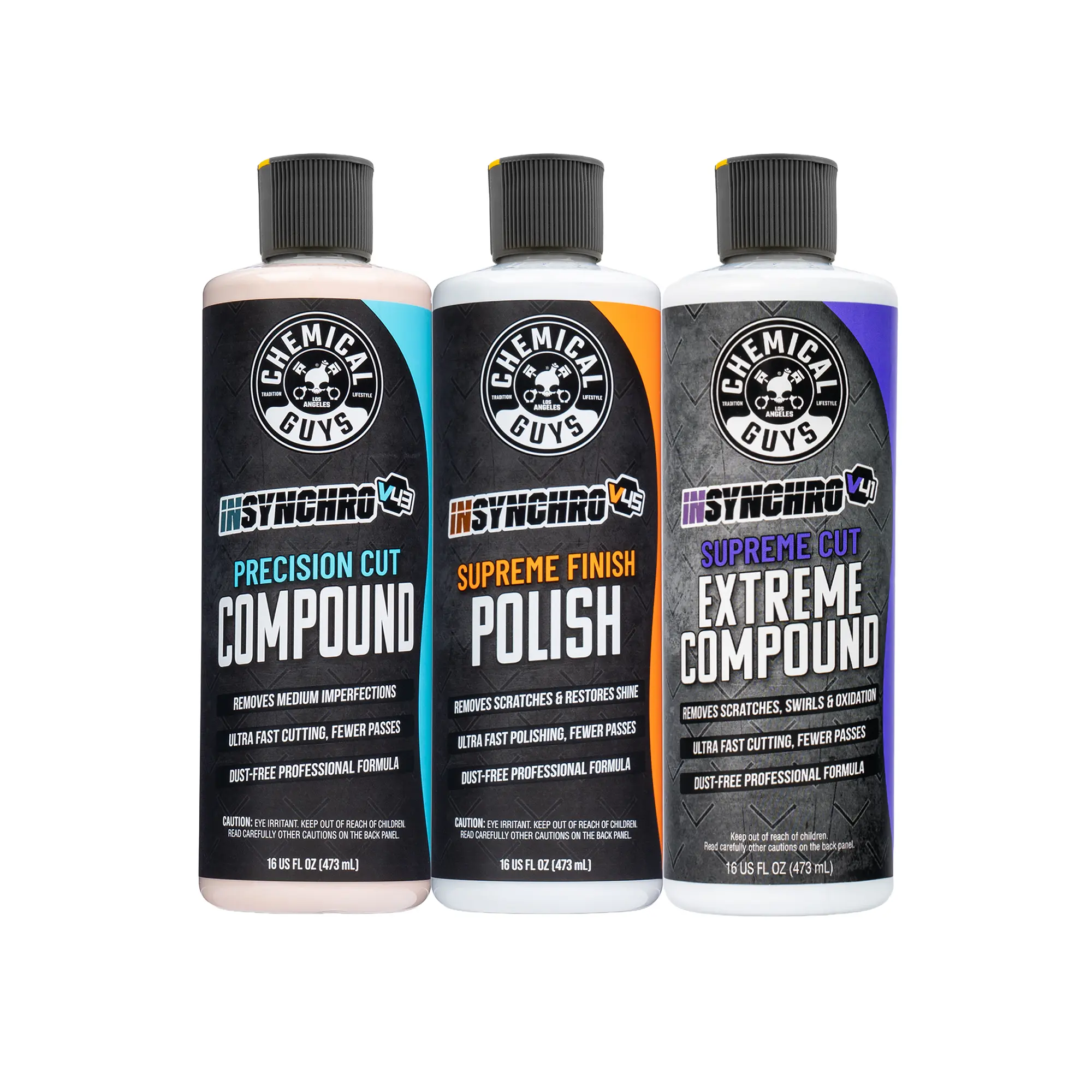 Chemical Guys InSynchro Core Cut & Shine Mirror-Like Restorer Kit - Car Scratch Remover, Automotive Detailing Supplies, Car Detailing Tools, Detailing Products Chemicals