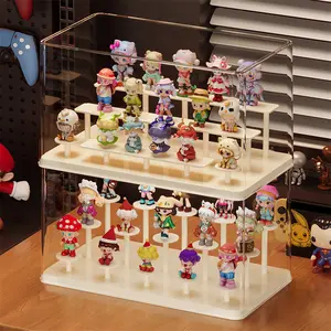 Blind Box Display Stand Storage Transparent Figurine Dustproof Display Cabinet Toy Building Blocks Pop Mart Mini Figure Display Box