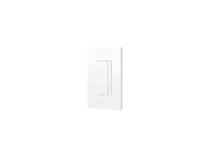 Eve Switch Matter, Single Pole 3-Way LED Toggle Light Dimmer Switch with Built-In Alexa Wall Plate Included , White