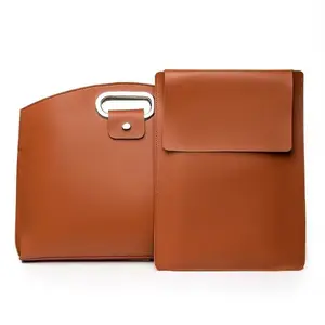 2PCS Laptop Bag for Women Handbag, Waterproof PU Leather 14-16in for Laptops and iPad Cases MacBook Cases, Work Tote Bag Briefcase Laptop Purse Durable