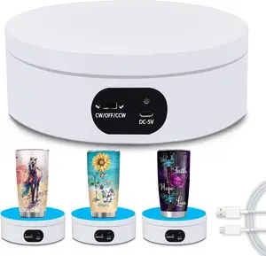 Turner Cup Rotating Display Stand for Epoxy Glitter Tumblers - Perfect for Crafting and Showcasing