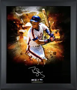 Darryl Strawberry New York Mets Framed Autographed 20" x 24" In-Focus Photograph - Fanatics Authentic Certified