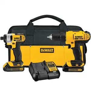 DEWALT 20V MAX Cordless Drill/Impact 2 Tool Combo Kit with (2) 20V 1.3Ah Batteries, Charger, and Bag